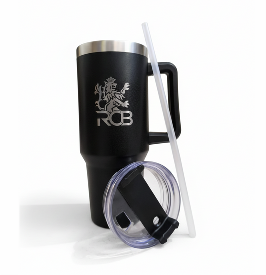 RCB Black Handled Insulated Tumbler