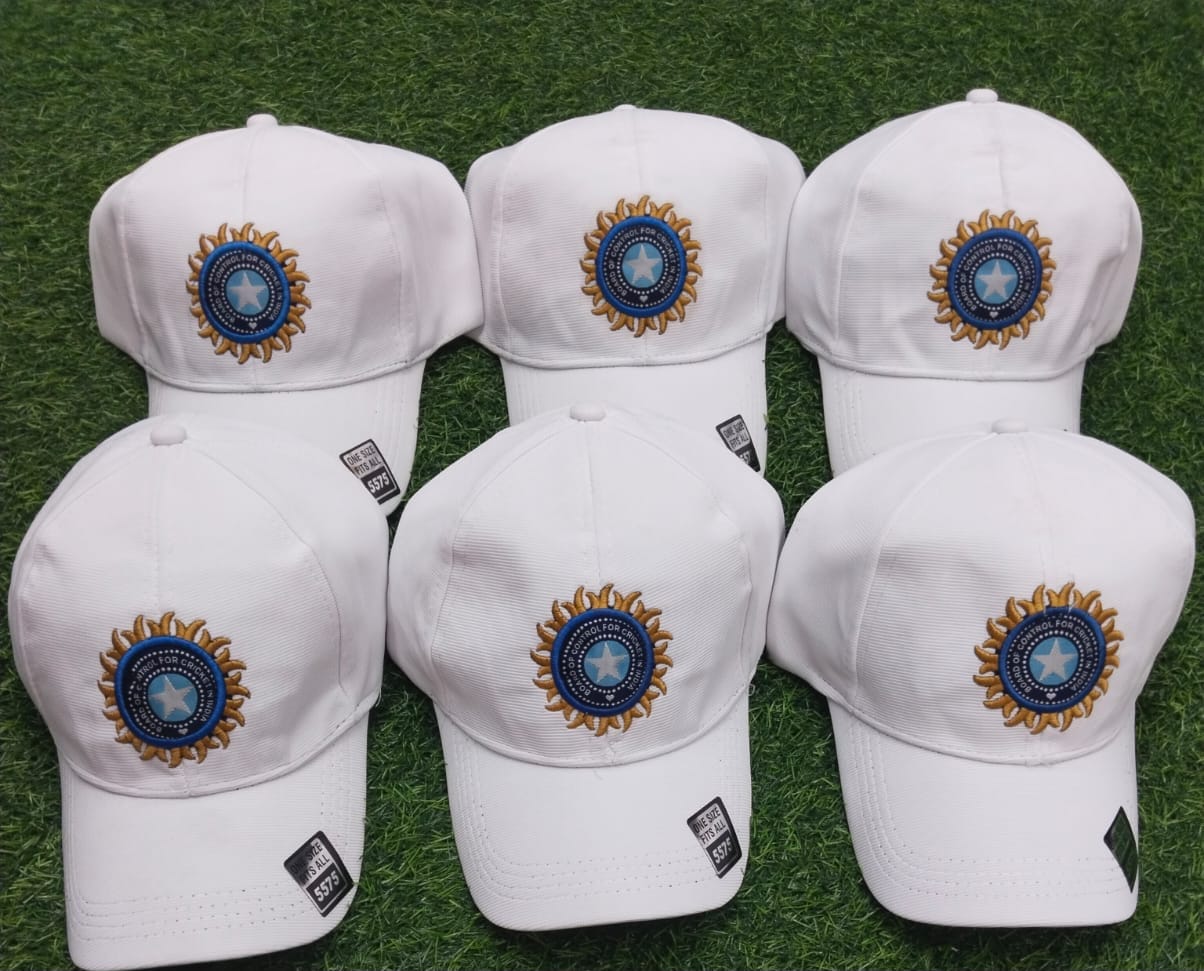 Official Style Team India White Cricket Sun Hat