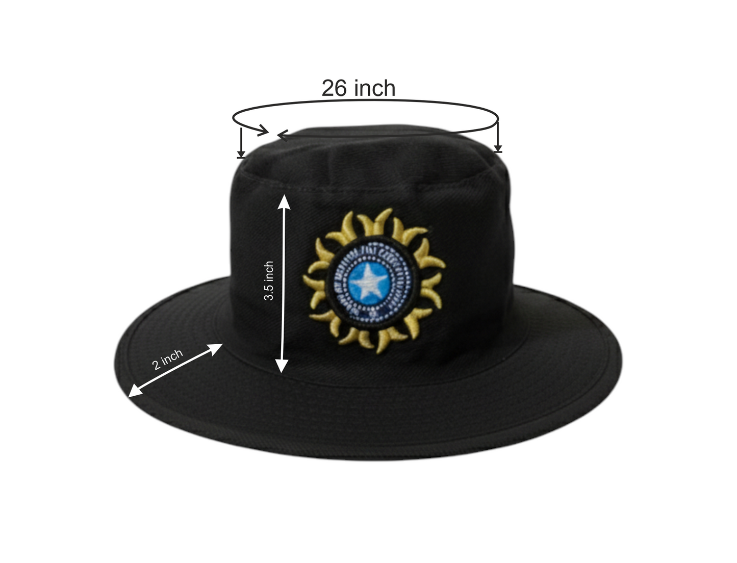 Classic white Umpire Hat with Embroidered Emblem