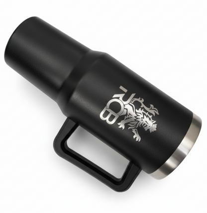 RCB Customized Stainless Steel Tumbler with Handle – Dual Side Engraving