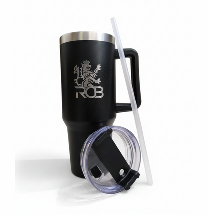 RCB Black Handled Insulated Tumbler