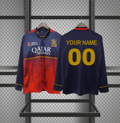 Customized RCB Full  Sleeve Jerseys