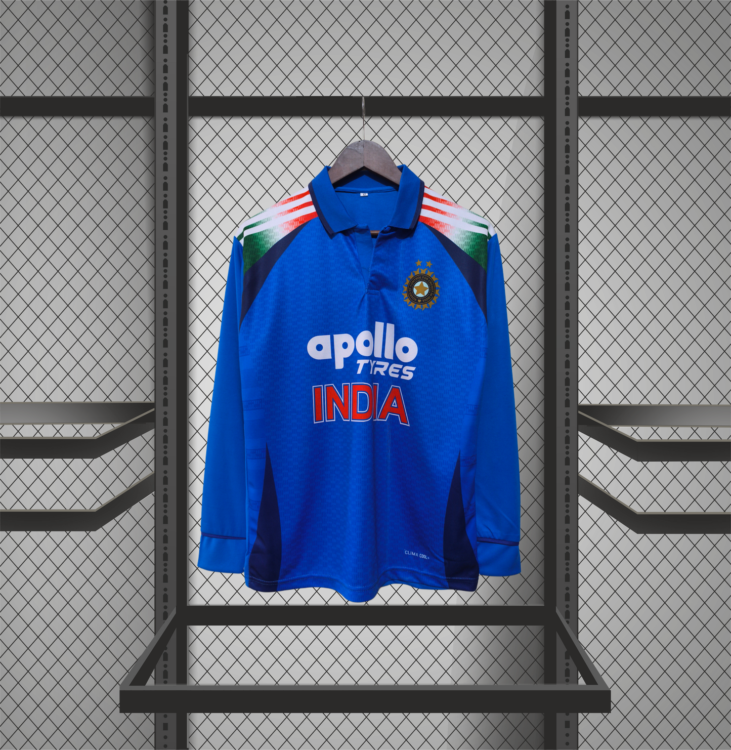 Customized Indian Cricket Jersey – Premium Long-Sleeve Edition