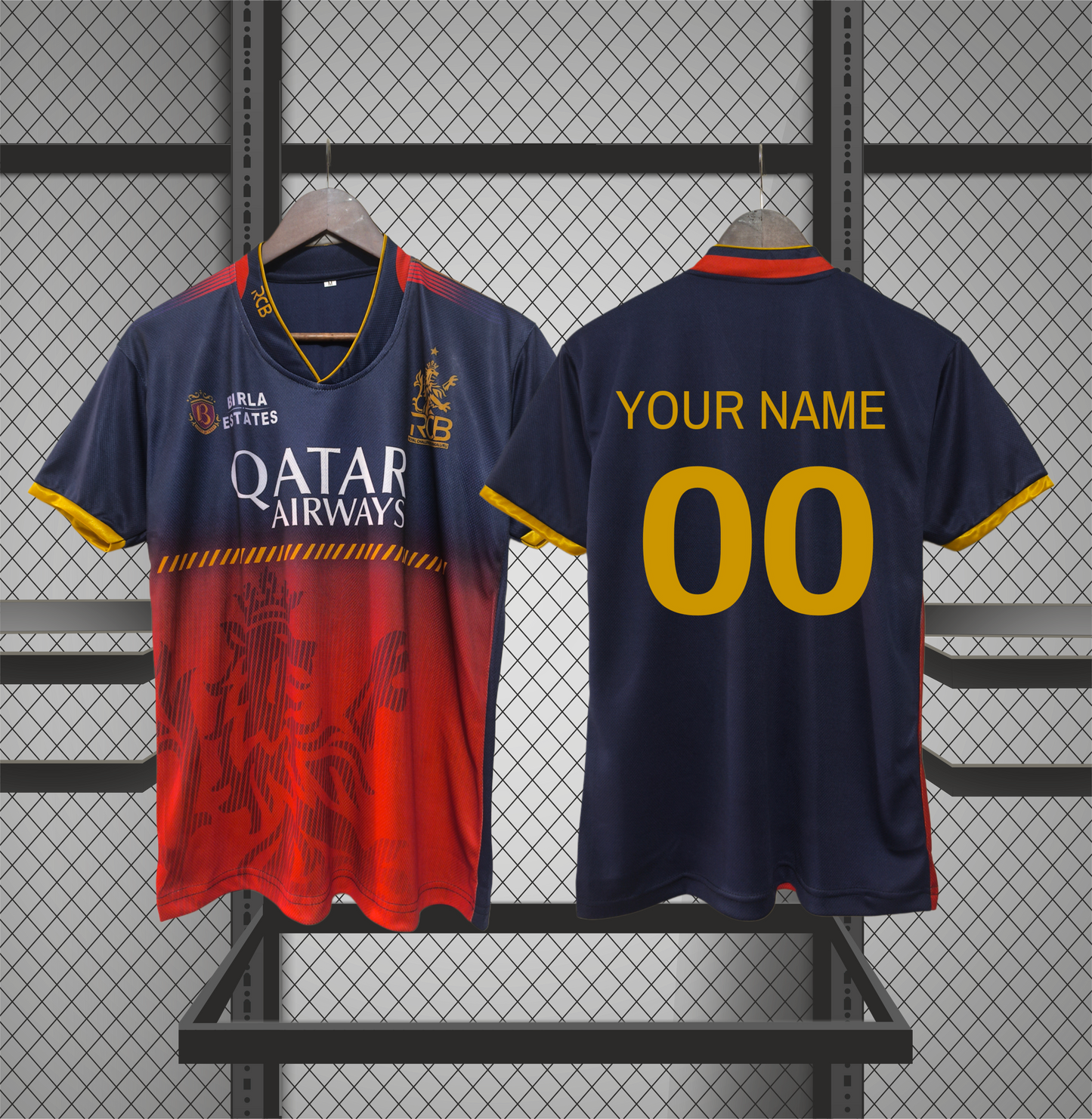 customized RCB Jerseys Half Sleeve