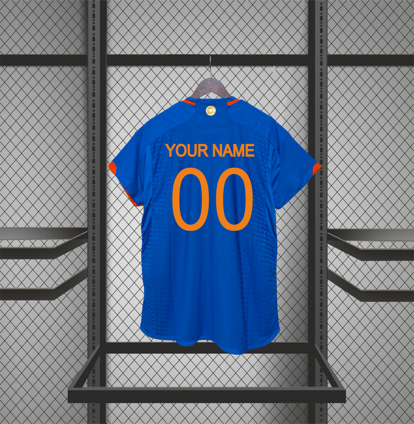 Customised India blue colour Jersey 2023 plyer edition