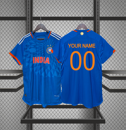 Customised India blue colour Jersey 2023 plyer edition