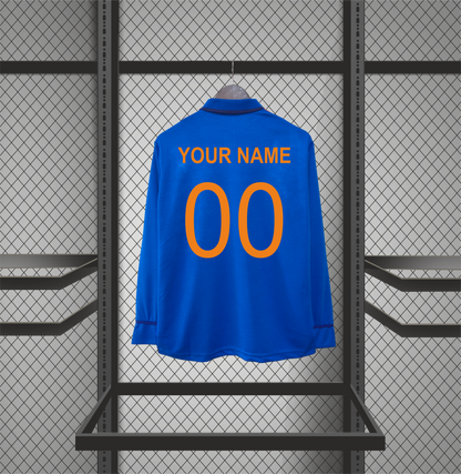 Customized Indian Cricket Jersey – Premium Long-Sleeve Edition