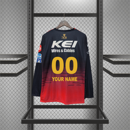 RCB 2023 Fan Edition Jersey (Full Sleeve Custom)
