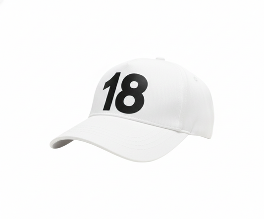 RCB Fan 18 Number Black Color Cap