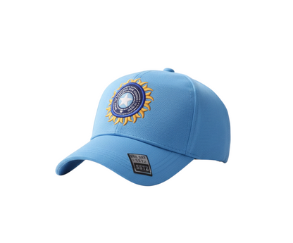 Official-Style Team India Cricket Cap (Sky Blue)