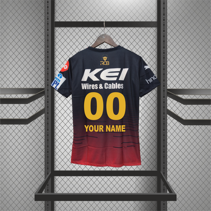 RCB 2023 Fan Edition Half Sleeve Jersey (Customized)