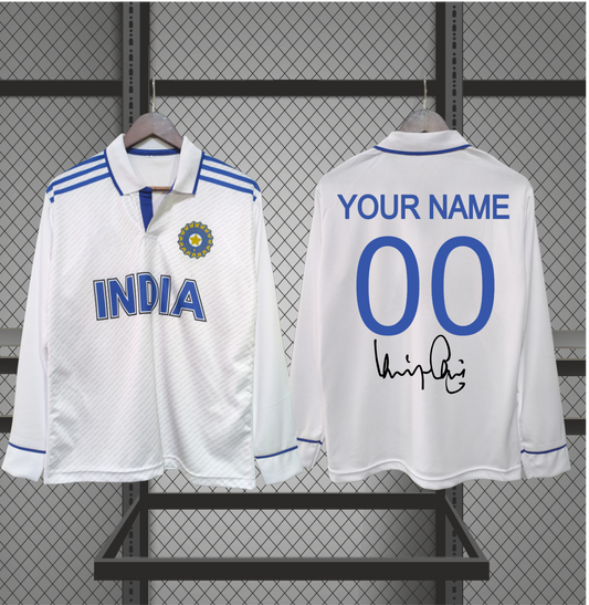🇮🇳 Indian Cricket Team – Test Jersey (Customized & Signature Edition)