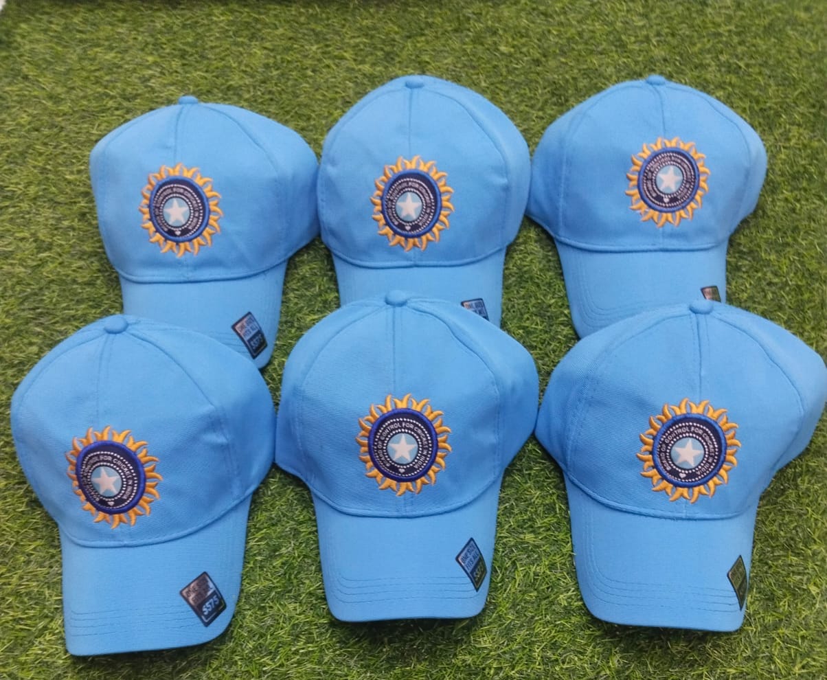Official-Style Team India Cricket Cap (Sky Blue)