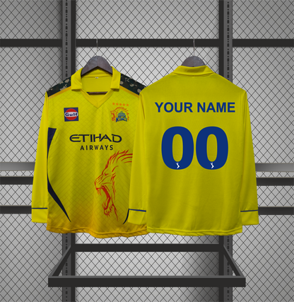 Customized CSK Jerseys Full Sleeve Fan Jersey