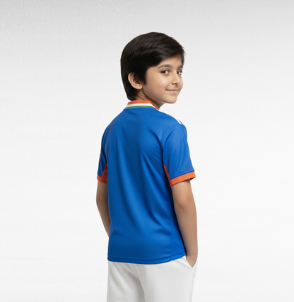 Official-Inspired Team India Kids Fan Jersey 2026 (Customizable)